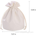 Drawstring Cosmetic Accessories Organizer PU Makeup Pouch